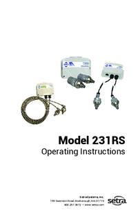 Thumbnail of document Manual - 231RS Multi-Configurable Pressure Transducer